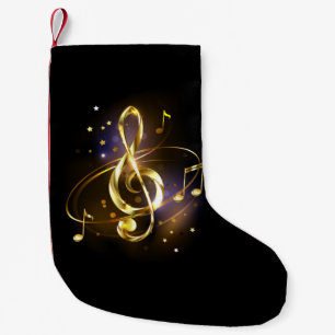 Gouden Vioolsleutel Muziek Kleine Kerstsok