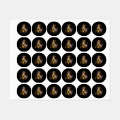 Gouden Vioolsleutel Muziek Labels (Vel)