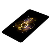 Gouden Vioolsleutel Muziek Magneet (Linkerzijde)