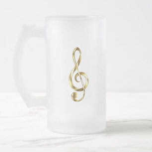 Gouden Vioolsleutel Muziek Matglas Bierpul
