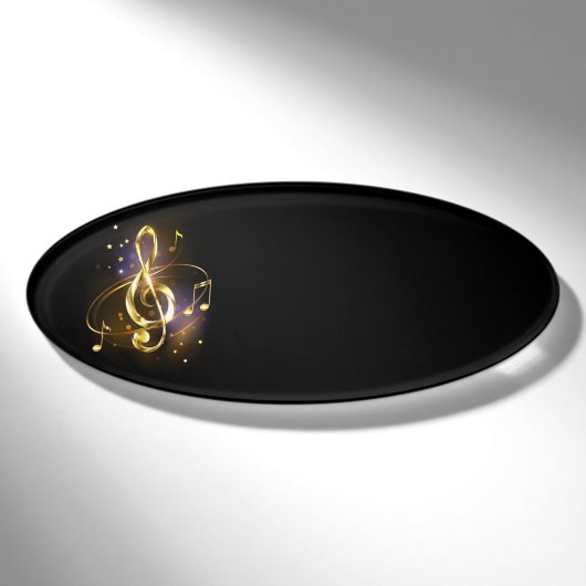 Gouden Vioolsleutel Muziek Naambadge (Voorkant)