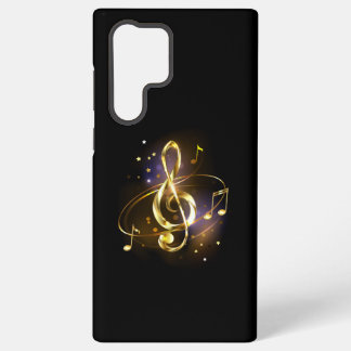 Gouden Vioolsleutel Muziek Samsung Galaxy Hoesje