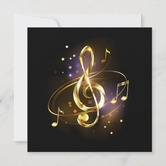 Gouden Vioolsleutel Muziek Save The Date (Voorkant)