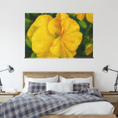 Gouden Viooltje Kwaststreek  Canvas Afdruk (Insitu (Slaapkamer))