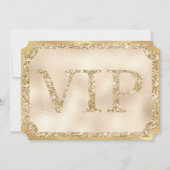 Gouden VIP-evenementticket Kaart (Voorkant)