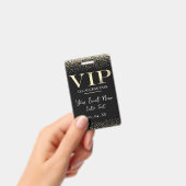 Gouden VIP op Black Event of Party Badge (Handheld)