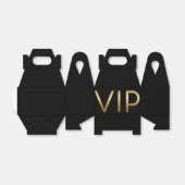Gouden VIP zwart (elke kleur) Verjaardagsfeestje F Bedankdoosjes (Uitgevouwen)