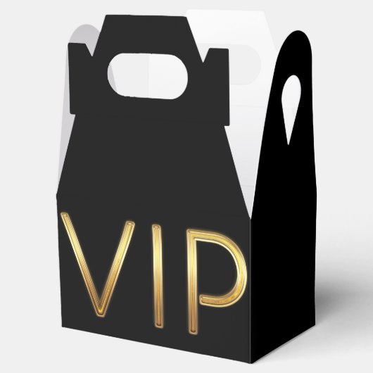 Gouden VIP zwart (elke kleur) Verjaardagsfeestje F Bedankdoosjes (Geopend)