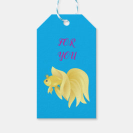 Gouden Vis Cadeaubijsluiter Cadeaulabel