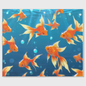 Gouden Vis Cadeaupapier (Vlak)