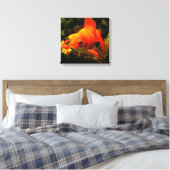Gouden vis canvas afdruk (Insitu (Slaapkamer))