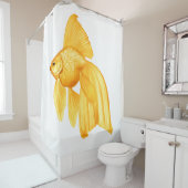 Gouden vis douchegordijn (In situ)