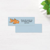 Gouden vis Favor Tag Mini Visitekaartjes (Bureau)