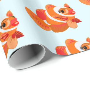 Gouden vis inpakpapier -
