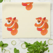 Gouden vis keukenhanddoek (Gevouwen)