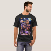 Gouden Vis Metaal Design T-shirt (Voorkant volledig)