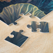 Gouden vis onder water legpuzzel (Zijkant)