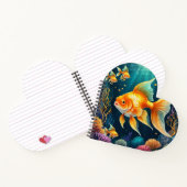 Gouden vis onder water notitieboek (Binnen)