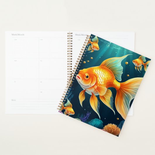 Gouden vis onder water planner (Display)