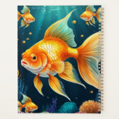 Gouden vis onder water planner (Achterkant)
