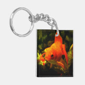 Gouden vis sleutelhanger (Voorkant Links)