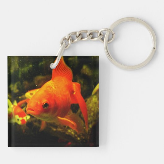 Gouden vis sleutelhanger (Achterkant)