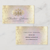 gouden visitekaartje (Voorkant / Achterkant)