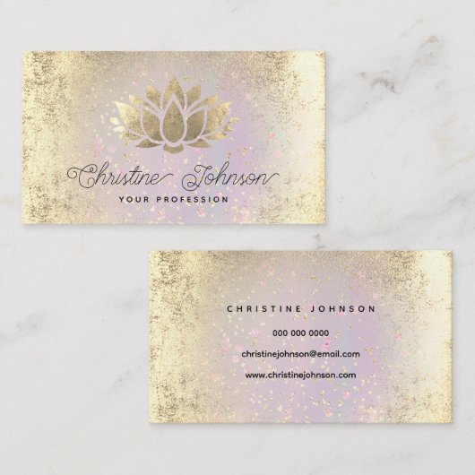 gouden visitekaartje (Voorkant / Achterkant)