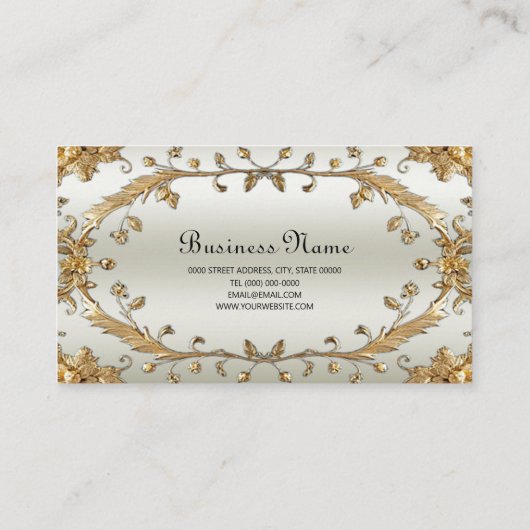 Gouden  Visitekaartje (Achterkant)