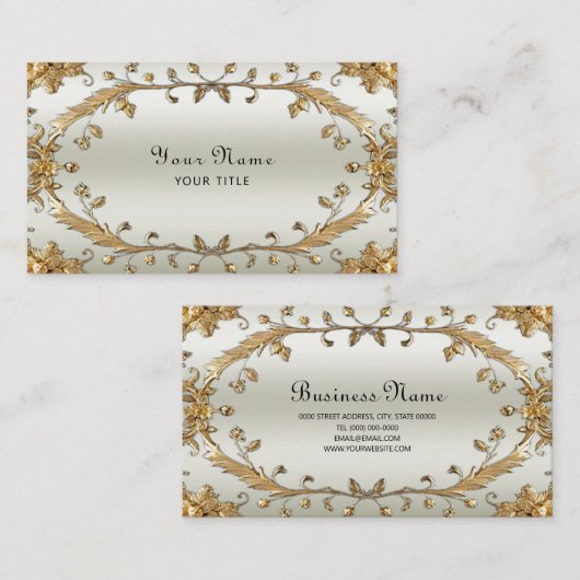 Gouden  Visitekaartje (Voorkant / Achterkant)