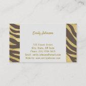 Gouden Visitekaartje voor geavanceerde stijloploss (Achterkant)