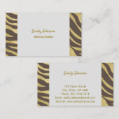 Gouden Visitekaartje voor geavanceerde stijloploss (Voorkant / Achterkant)