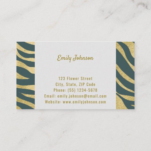 Gouden Visitekaartje voor geavanceerde stijloploss (Achterkant)