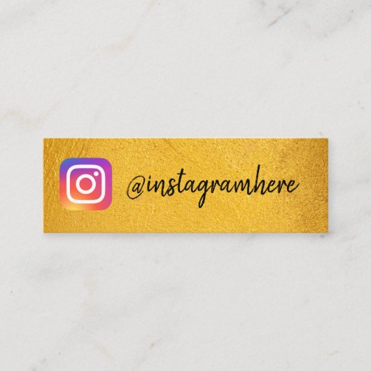 gouden visitekaartje voor sociale media (Voorkant)