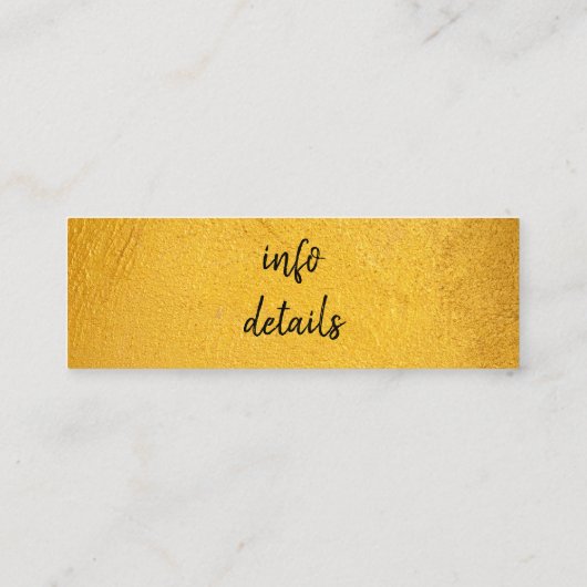 gouden visitekaartje voor sociale media (Achterkant)