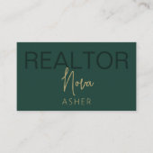 Gouden Visitekaartjes makelaar met QR-code (Voorkant)