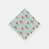 gouden vissen en zeepbellen servet (Hoek)