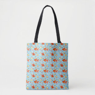 gouden vissen en zeepbellen tote bag