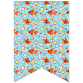 gouden vissen en zeepbellen vlaggetjes (Eerste vlag)