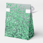 Gouden Vissen & Groene Glitter Verjaardag Bedankdoosjes (Achterkant)