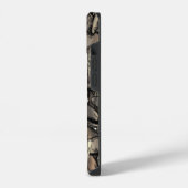 Gouden vlam bloem iPhone hoesje (Linkerkant)