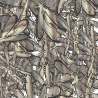 Gouden vlam bloem sticker