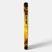 Gouden Vlam Kaleidoscoop Fractale Kunst Case-Mate iPhone Case (Achterkant / Links)