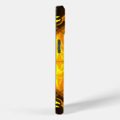 Gouden Vlam Kaleidoscoop Fractale Kunst Case-Mate iPhone Case (Achterkant / Rechts)