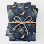 Gouden vleermuizen inpakpapier vel (In situ)