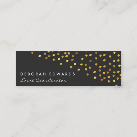 Gouden Vlekjes Mini Visitekaartje (Voorkant)