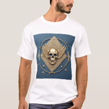 ☠️ Gouden Vleugelige Schedel Gotische Cadeau Voor