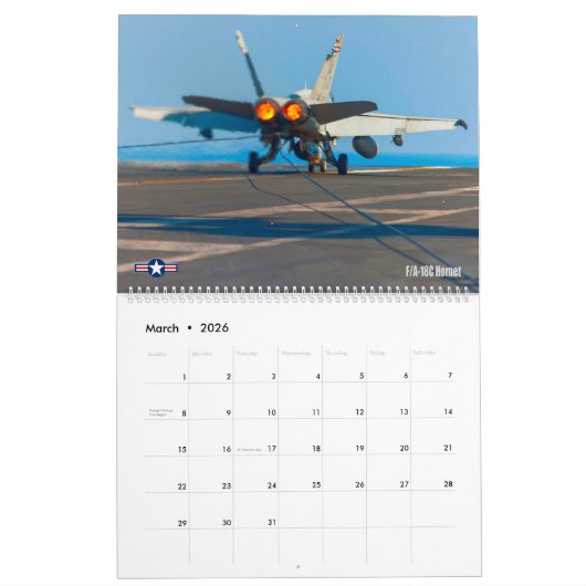 GOUDEN VLEUGELS - F/A-18 Hornet Kalender (Mar 2026)