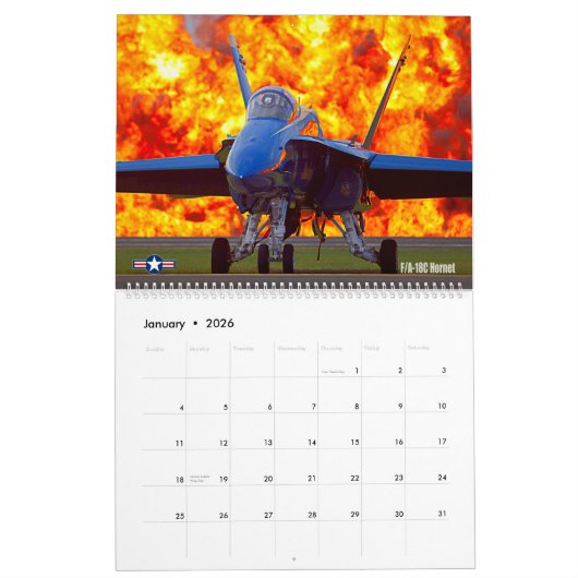 GOUDEN VLEUGELS - F/A-18 Hornet Kalender (Jan 2026)