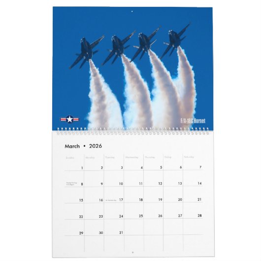 GOUDEN VLEUGELS - F/A-18 Hornet Kalender (Mar 2026)